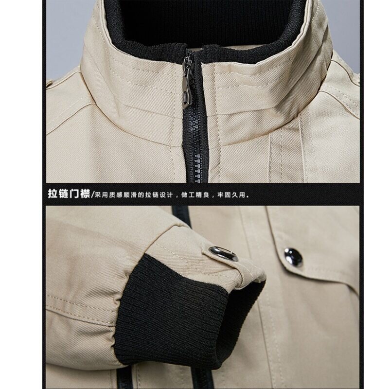 Kurtka wojskowa odzież męska armia taktyczna męska kurtka wiatrówka znosić nowy Casacos Zipper kurtki Cargo Mens