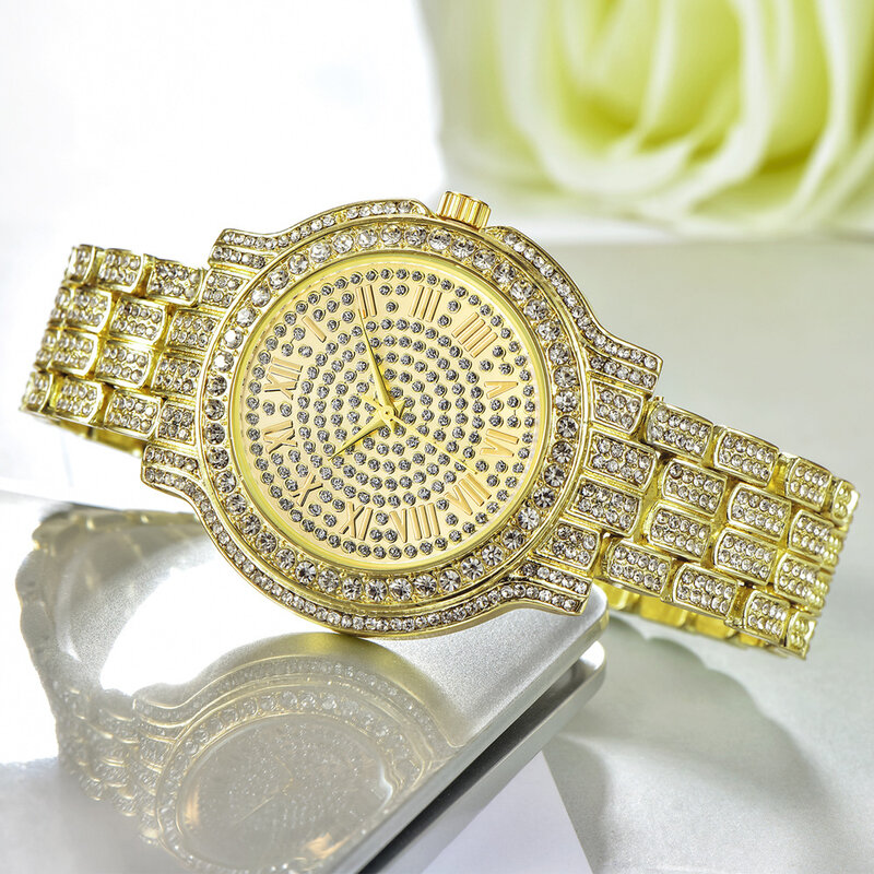 2021 nueva llegada de lujo de las mujeres relojes de cuarzo de acero inoxidable señoras reloj movimiento de cuarzo japonés Relogio femenino