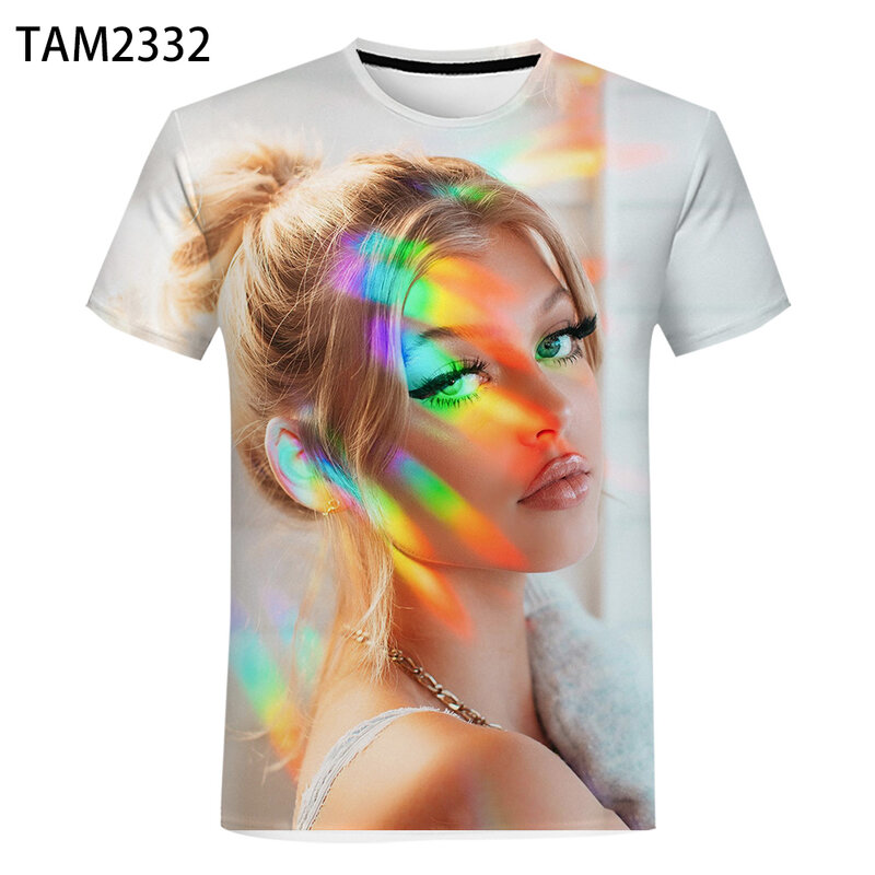 Singer Charli D'amelio – T-shirt manches courtes pour hommes et femmes, imprimé en direct en 3D, mode décontractée, rond, ample, été