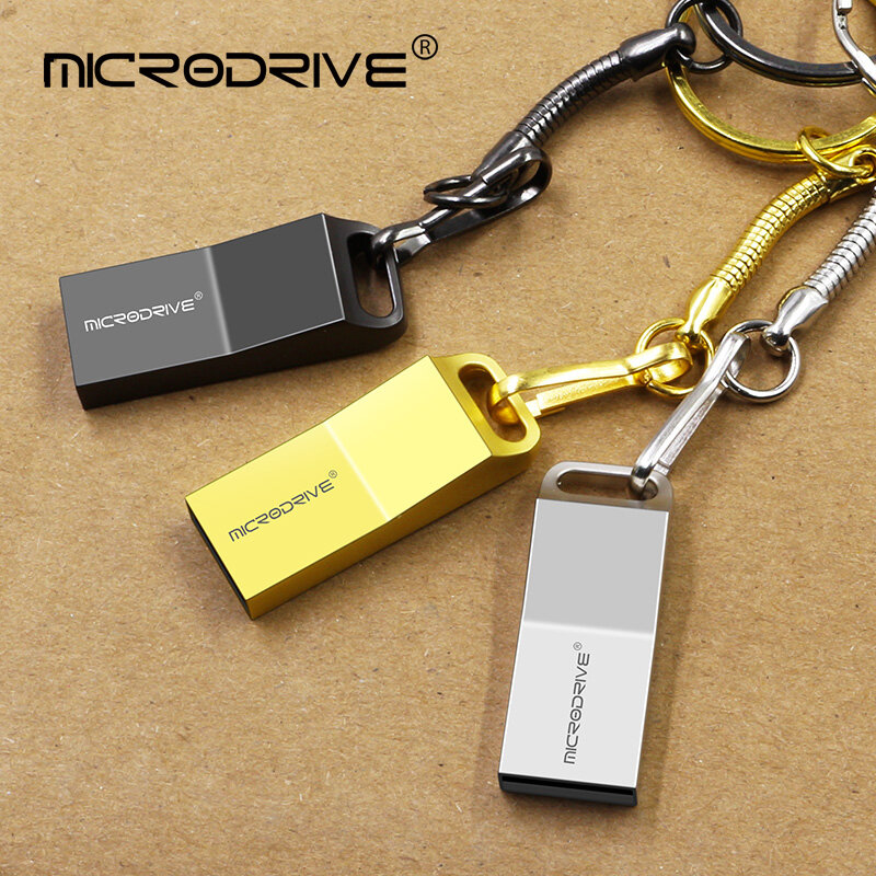 Высокоскоростной металлический USB флеш-накопитель 8 ГБ 16 ГБ, флеш-накопитель 32 ГБ 64 ГБ, карта памяти 128 ГБ, USB 2,0, флеш-накопитель