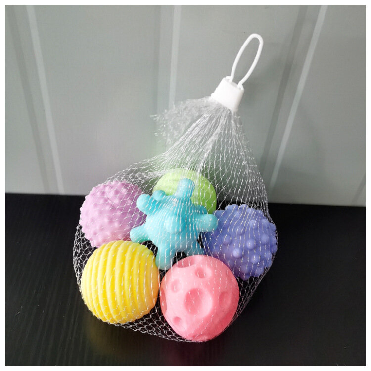 Baby Toys Hands Touch Ball Sensory Toy Infant rattle Massage Kawaii Soft Ball Tactile Developing For Babies игрушки для детей