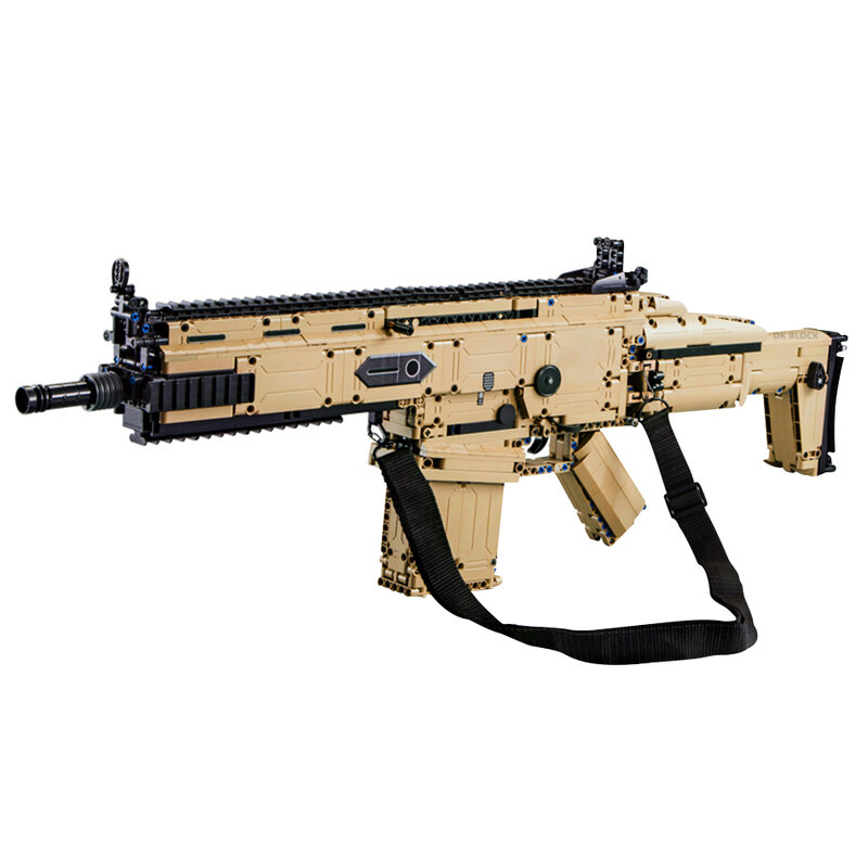 1406Pcs DIY Assault Sniper Rifle Gun Model Building Blocks Technical Gun Educational Shooting Game Bricks Toys For Children