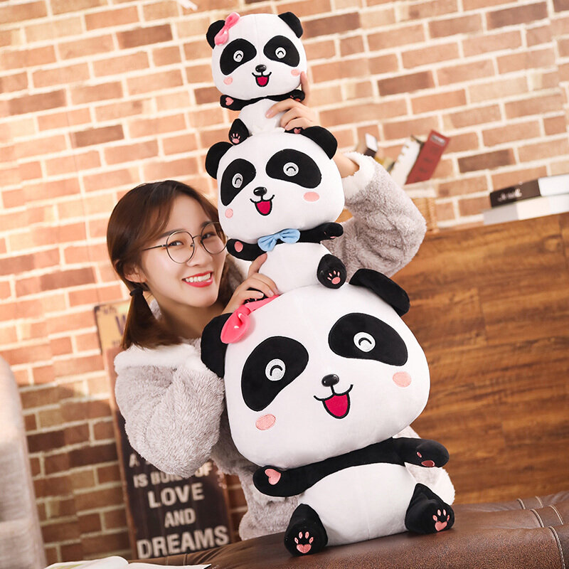22/35/50cm Cute Panda Plush Toys Hobbies Cartoon Animal Stuffed Toy Soft Dolls for Children Baby Birthday Christmas Gift