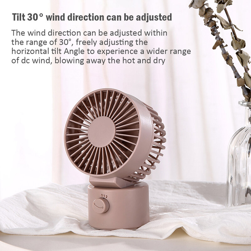 Low Noise Fan 3life Desktop Fan Air Circulation Rechargeable Electric Fan Natural Wind USB Rechargeable Table Fan USB Charging