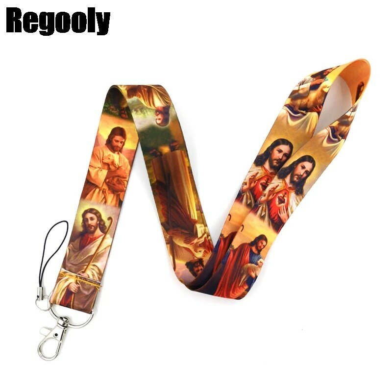 I love Jesus Classical Style Lanyard For keys The 90s Phone Working Badge Holder Neck Straps With Phone Hang Ropes Lanyard