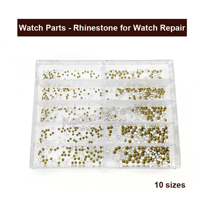 Watch Parts - Stones, Rhinestones, Middle East Diamond For Watch Repair 10 Sizes 1000 PCS / set High Quality