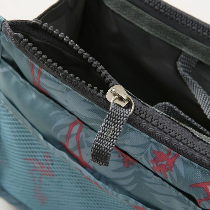 FUDEAM borsa cosmetica portatile in fenicottero di poliestere borsa da viaggio multifunzione per donna organizza la borsa per trucco