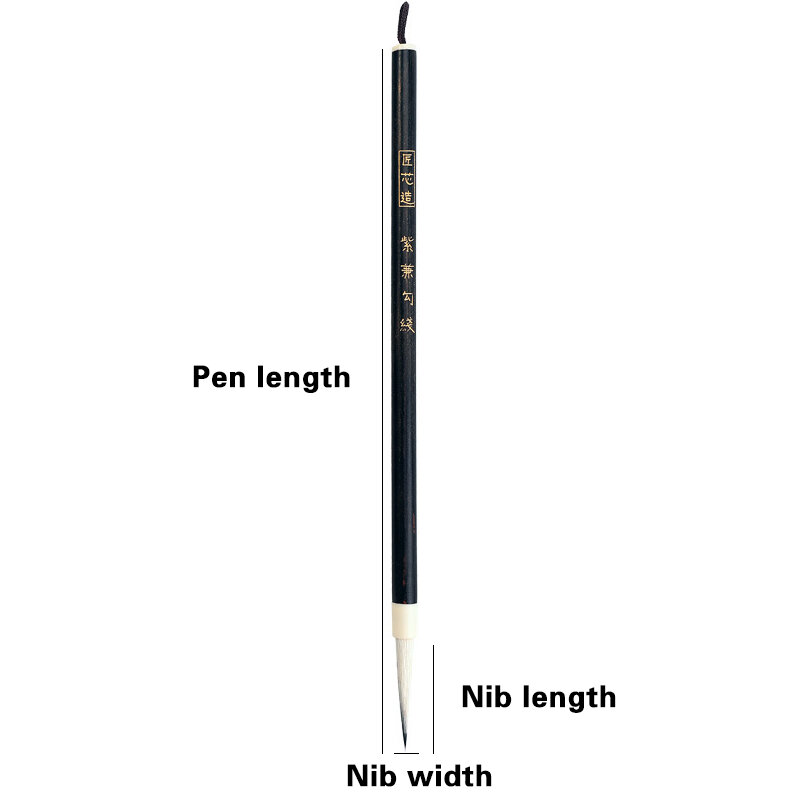 Pennello per artista professionale pennello per capelli lupo calligrafia tradizionale cinese per pennello da scrittura con gancio Lline
