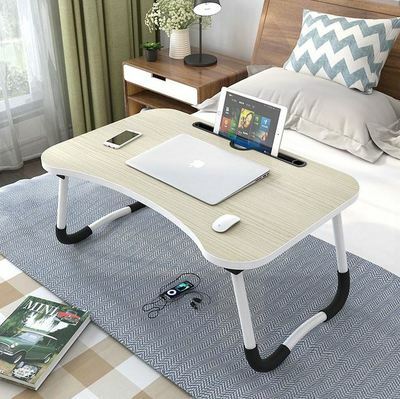 CN-soporte portátil para ordenador portátil, mesa de estudio plegable de madera para cama, sofá, mesa de servicio de té