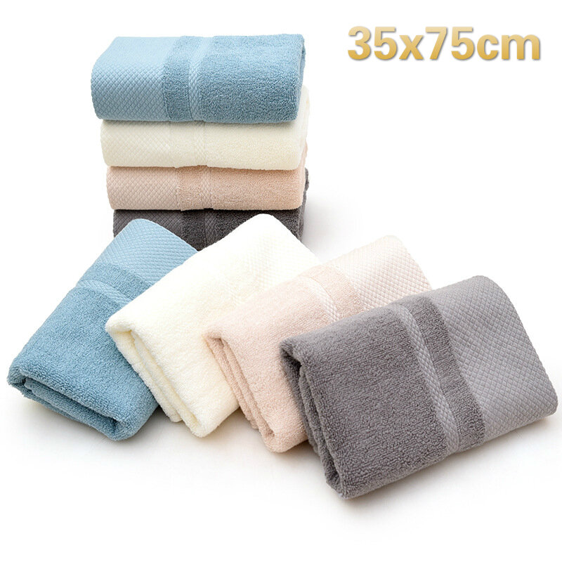 Simple Fashion Color Plain Pattern Men And Women Washcloth Travel Hotel Bath Towel Camping Gym Yoga Portable Towels Lovers Gift