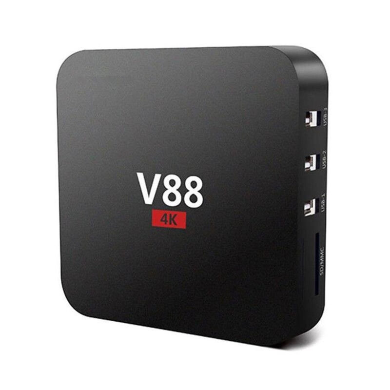 TVセットトップボックスV88RK3229スマートTV,4Kクアッドコア,8GB,Wi-Fi,メディアプレーヤー,HDMI,スマートTVボックス,Android,ホームシアターに適用