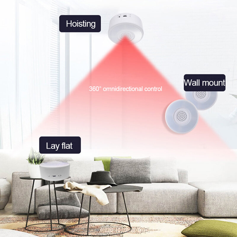 Tuya-alarme residencial inteligente, sem fio, wi-fi, sirene para casa inteligente, conexão com som