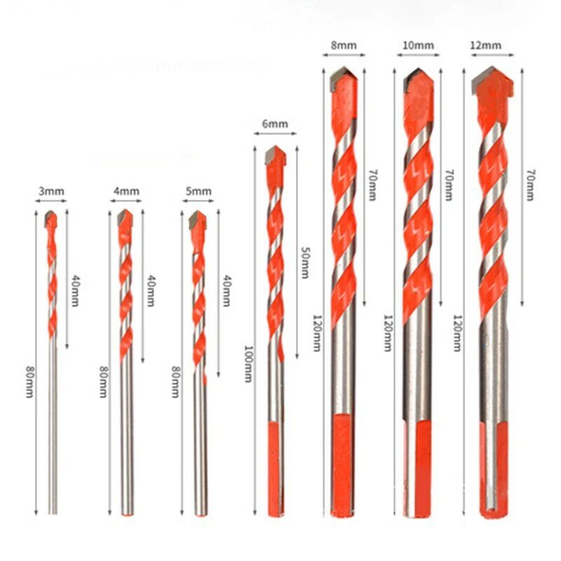 Professional drill bit set 3-12mm multi-function drill bit for ceramic tile, concrete, wall, metal and wood drilling