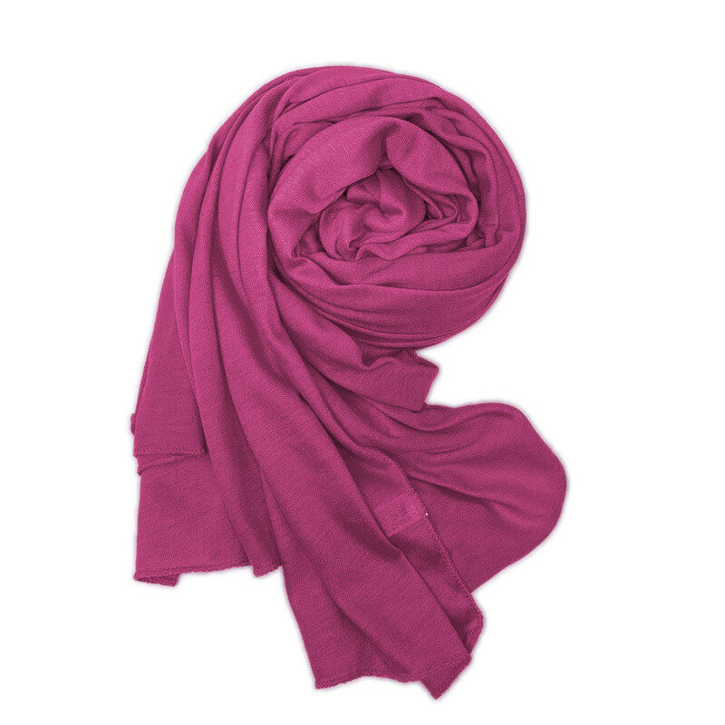 2021 kobiet zwykły bańka bawełniany jersey szalik głowy hidżab wrap solid color pałąk szale sklep