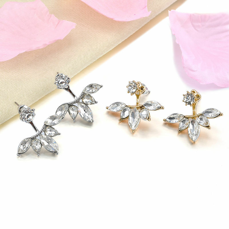 2021 orecchini di strass di cristallo bianco fiore di personalità squisita per gioielli da donna moda matrimonio