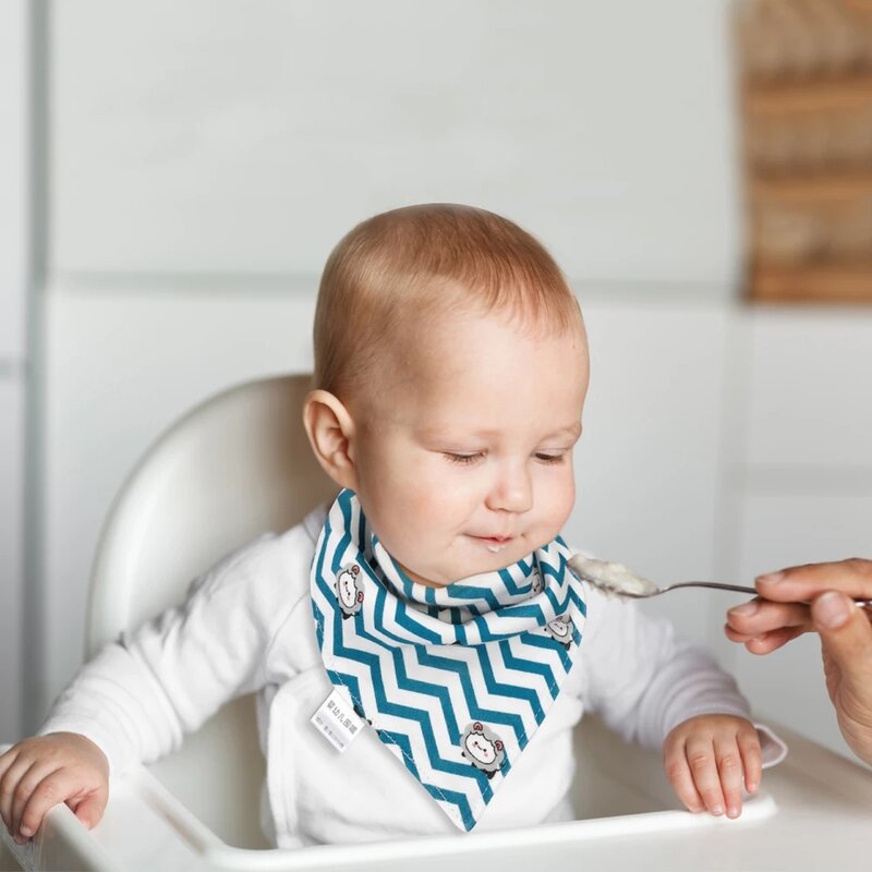 5 Buah/Set Kain Alas Dada Katun Alas Dada Makan Kartun Air Liur Handuk Makan Bayi Kain Sendawa Bayi Handuk Makan Bayi