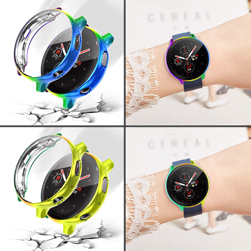 New Screen Protector case for samsung galaxy watch active 2 for Galaxy Active 40mm/44mm Soft silicone full Protection cover case
