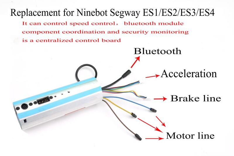 Substituição de placa de painel de controle de comando da scooter, para modelo ninebot segway es1/es2/es3/es4, bluetooth ativado