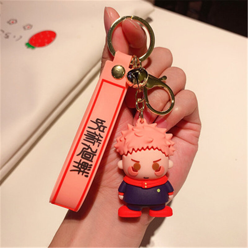 Takerlama อะนิเมะจุ๋ยวรัทยา Kaisen รูปพวงกุญแจจี้การ์ตูน Key แหวน Gojo Satoru Itadori Key เครื่องประดับกระเป๋ารถ