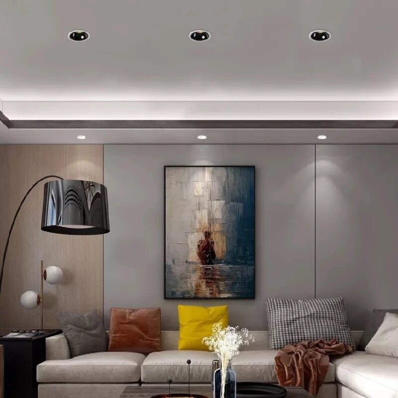 Led Spot Dimmable Zigbee Downlight Type Fixtures Background Lamps 3 Types Recessed Dimmable Anti Glare LED Downlights Indoor
