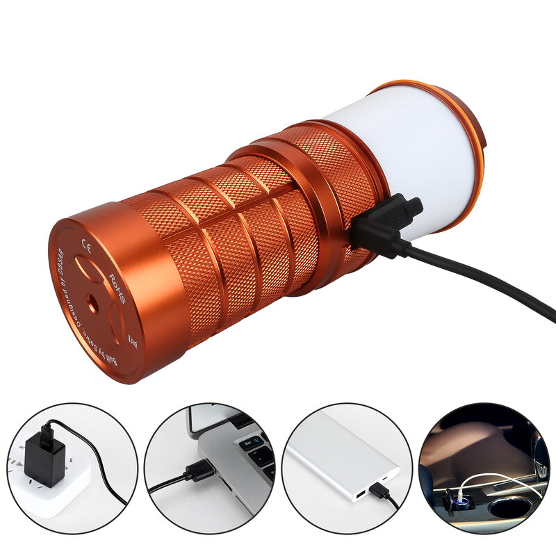 Sofirn  Anduril 2.0 BLF LT1 Camping Light Power Bank Function Lantern Hiking Torch Variable Color 2700K to 5000K