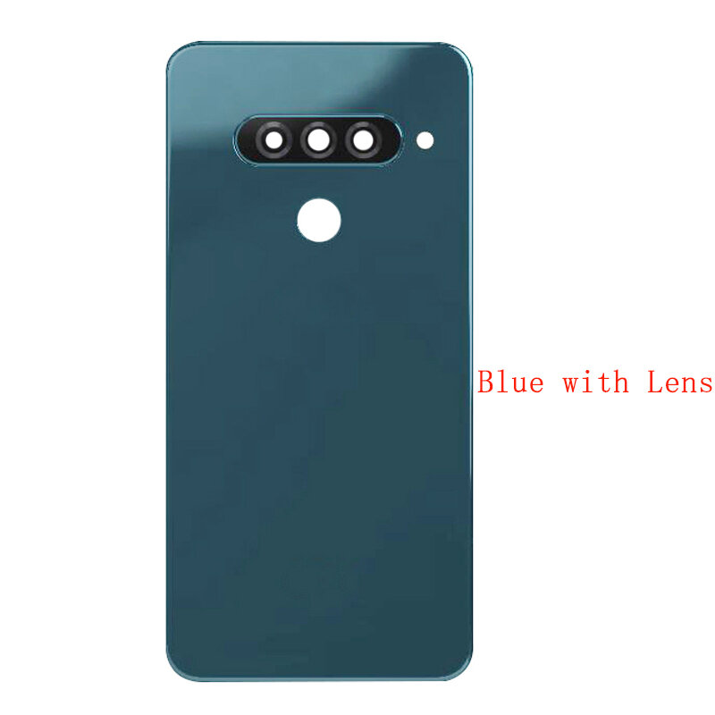 Kembali Penutup Baterai Belakang Pintu Panel Housing Case untuk LG G8S ThinQ Baterai Penutup dengan Lensa Bingkai Pengganti Bagian