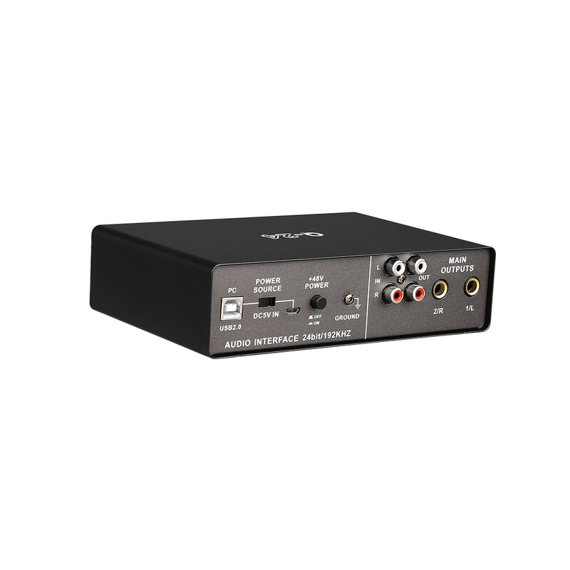 Nieuwe Nieuwe Teyun Q-24 Audio Interface 2 In 4 Out Geluidskaart Met Monitoring Elektrische Gitaar Live Opname Professionele Geluid kaart