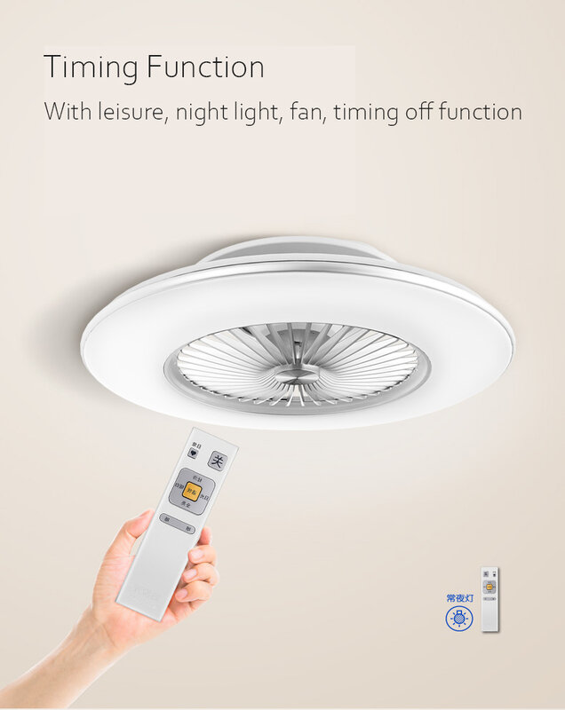 Panasonic LED ventilador de techo con Control remoto de atenuación tamaño grande 23 pulgadas habitación sala de estar ventilador lámpara