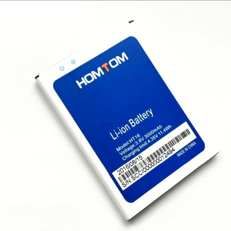 Homtom ht16 bateria 100% original substituição 3000mah li-ion back-up bateria para homtom ht16 pro smartphone