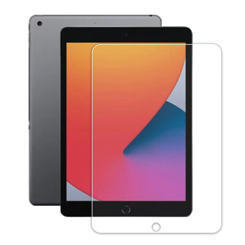 Pelindung Layar Tablet untuk iPad 10.2 Inci Pelindung Gen Ke-9 A2602 A2603 A2604 A2605 Film Kaca Tempered Bening Anti Sidik Jari