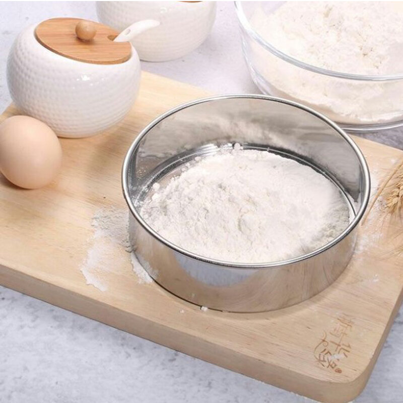 Aksesori Peralatan Dapur Saringan Memasak untuk Tepung Teh Pasta Saringan Tamis Tepung Mesh Beras Pastry Peralatan Mesh Baja Tahan Karat