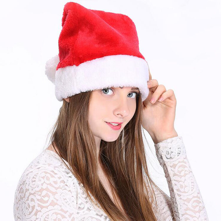 Topi Natal Topi Santa Klaus Topi Natal untuk Anak Dewasa Alat Peraga Pesta Natal Dekorasi Ornamen Gorro Navidad