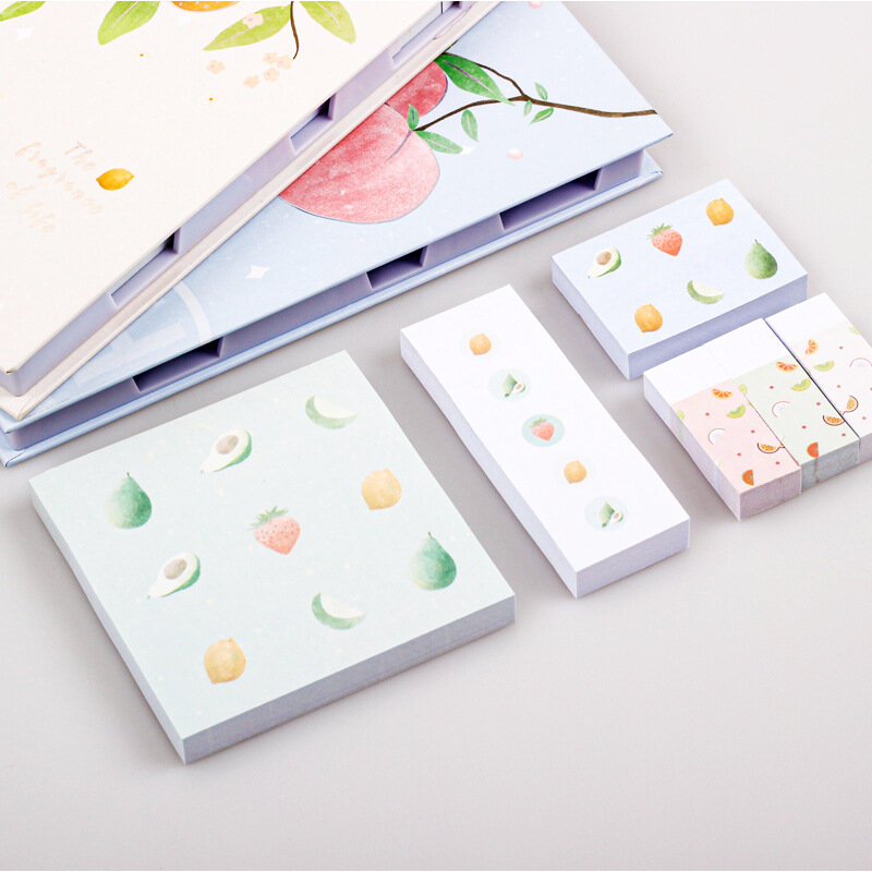 Pegatinas creativas coreanas de 480 páginas, notas adhesivas simples y frescas para estudiantes, Bloc de notas en forma de lágrima, papelería Kawaii para oficina