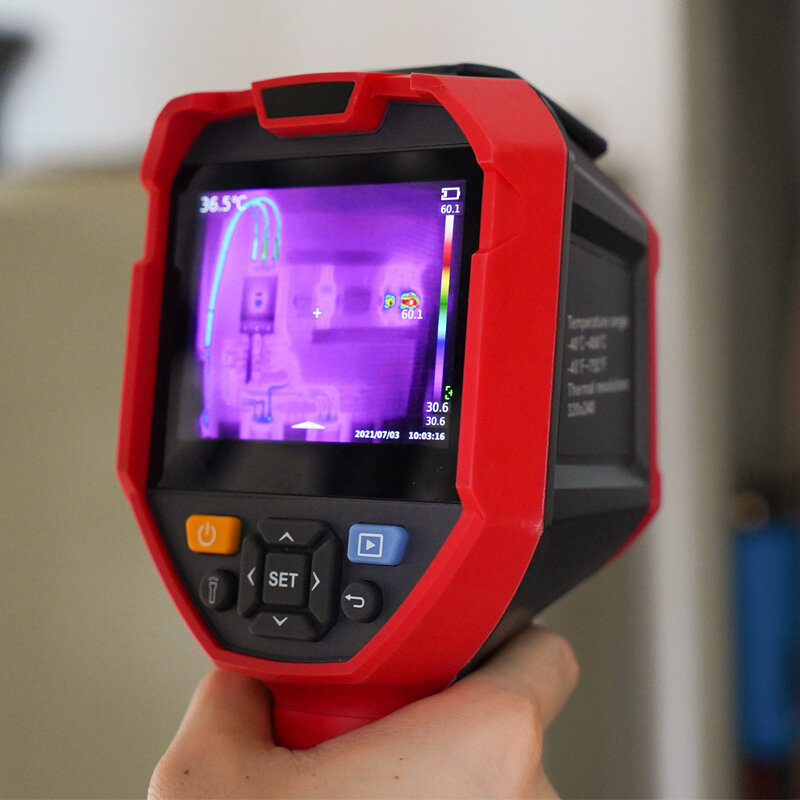 Cámara térmica infrarroja UNI-T, dispositivo de detección de calefacción de suelo, circuito Industrial PCB, PC, con WIFI, UTi320E