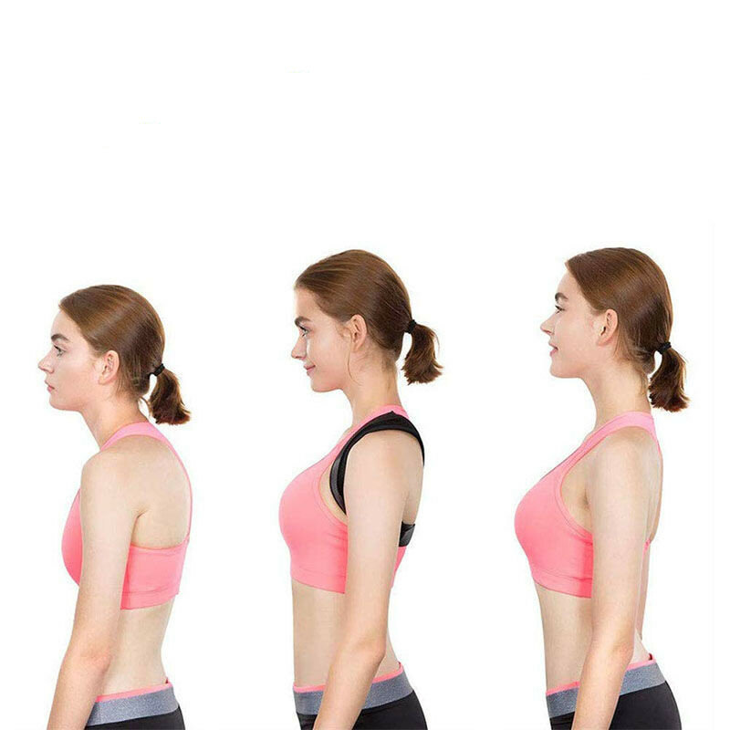 Tirantes correctores de postura unisex, corsé ajustable de soporte para corregir la postura, soporte médico para corregir la postura del cuello, la espalda alta, los hombros y las lumbares