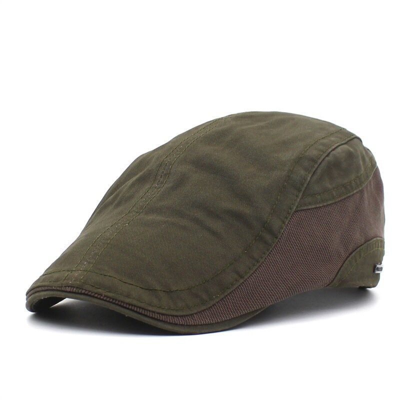 2021ของแข็ง Newsboy หมวกผ้าฝ้ายแบน Peaked หมวกกลางแจ้งผู้ชายผู้หญิง Beret หมวก26