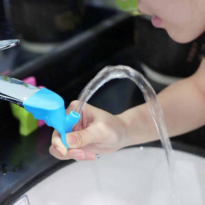 Wasserhahn Extender Silikon Elastische Material Einstellbare Wasserhahn Düse Extender Kinder Waschen Gerät Küche Bad Zubehör