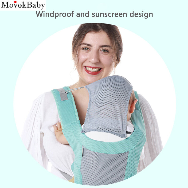Ergonomic Baby Carrier Infant Baby Facing Kangaroo Baby Wrap Sling for newborn Travel 0-48 Months Breathable Hipseat baby slings