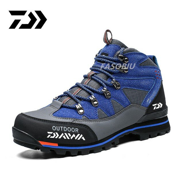 Daiwa – chaussures de pêche en cuir imperméables pour hommes, chaussures d'extérieur populaires, bottes hautes d'hiver, escalade, nouvelle collection