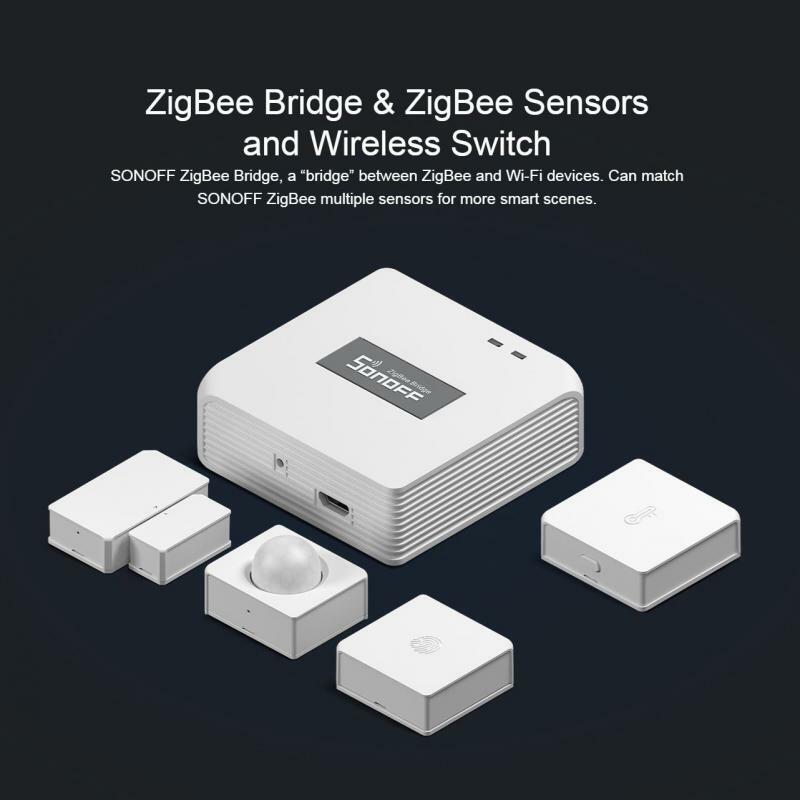 Sonoff-dispositivo para automação residencial inteligente, modelo zigbee moda de segunda peça, compatível com alexa e google home