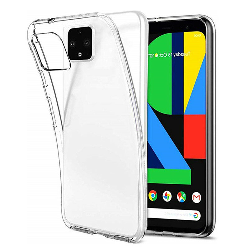 Clear Soft TPU Case For Google Pixel 4 5 3A 3 2 XL Silicone Phone Cover For Google Pixel 4 5 4A Pixel4 Pixel3 Pixel2 3A XL Case