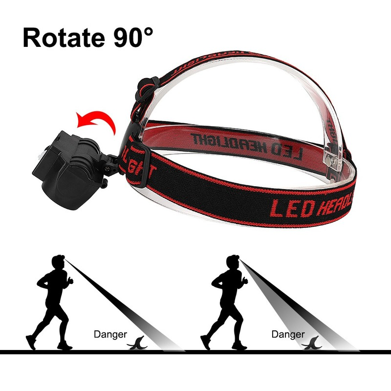 Mini linterna de cabeza LED portátil de trabajo, faro impermeable con recarga USB para iluminación nocturna, linterna frontal para pesca y senderismo