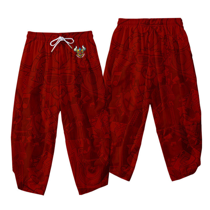 Japanese Red Print Men Harajuku Cardigan Kimono Summer Loose Beach Tops Casual Man Kimonos Coat Yukata Robe And Pant