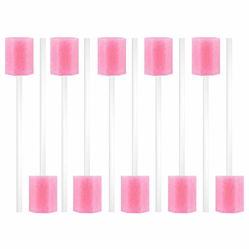 10pcs Disposable Oral Care Sponge Swab Tooth Cleaning Mouth Swabs With Stick Sponge Head Cleaning Cleaner Swab