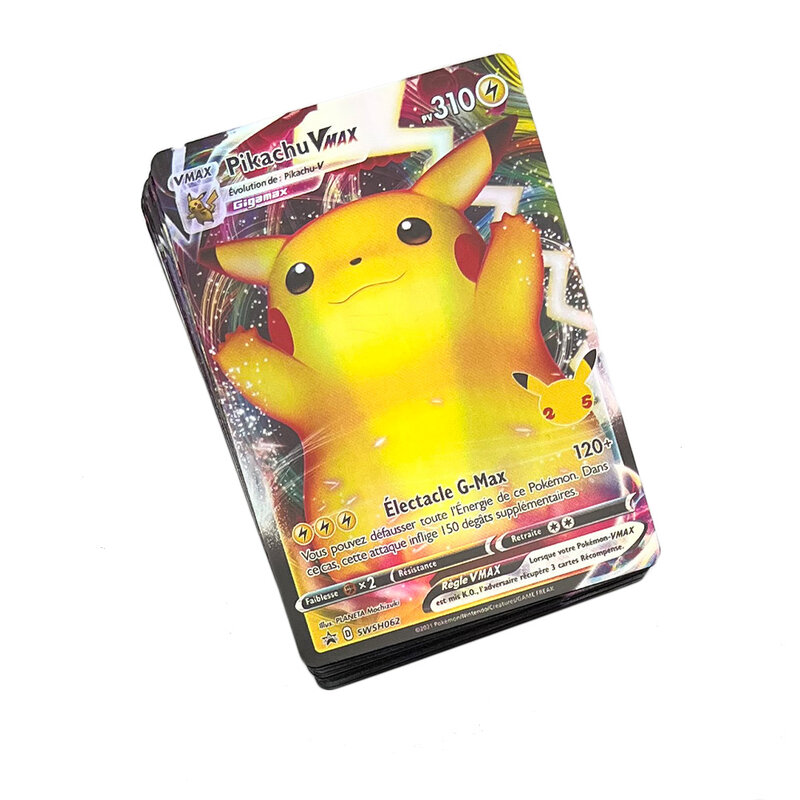 20-300 cartão francês do pokemon da versão dos pces que caracteriza vstar 300 g x 300 v vmax 20 ex 20mega