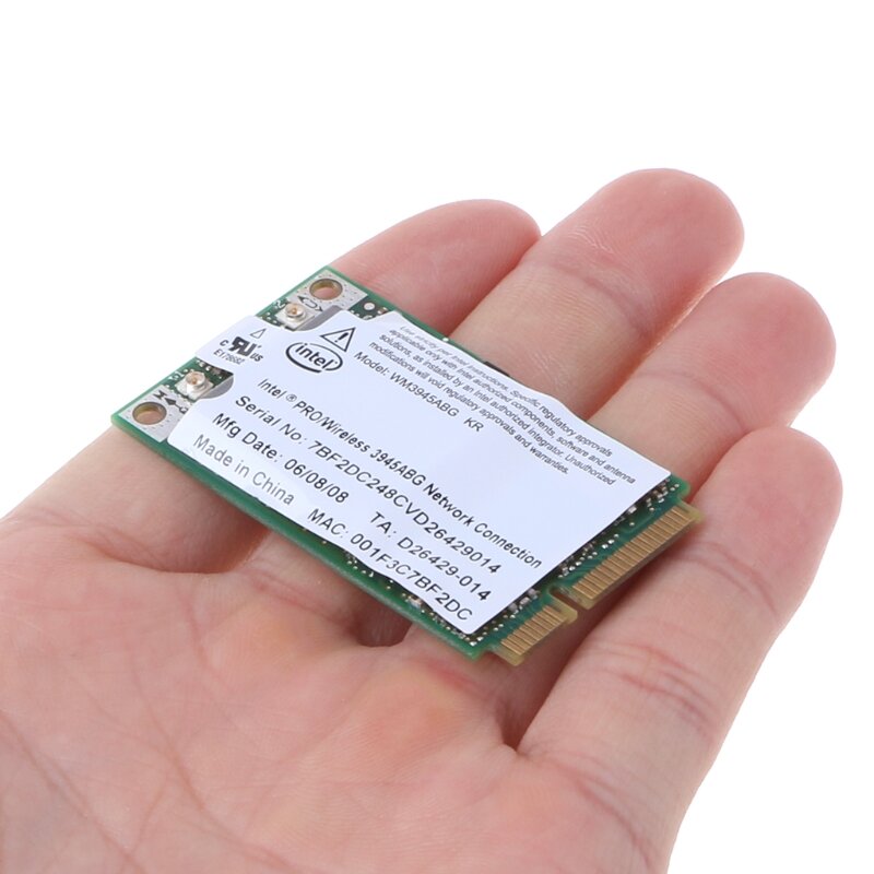 Kartu WIFI Nirkabel Wm3945abet Mini PCI-E Baru 54M 802.11A/B/G untuk Laptop Dell
