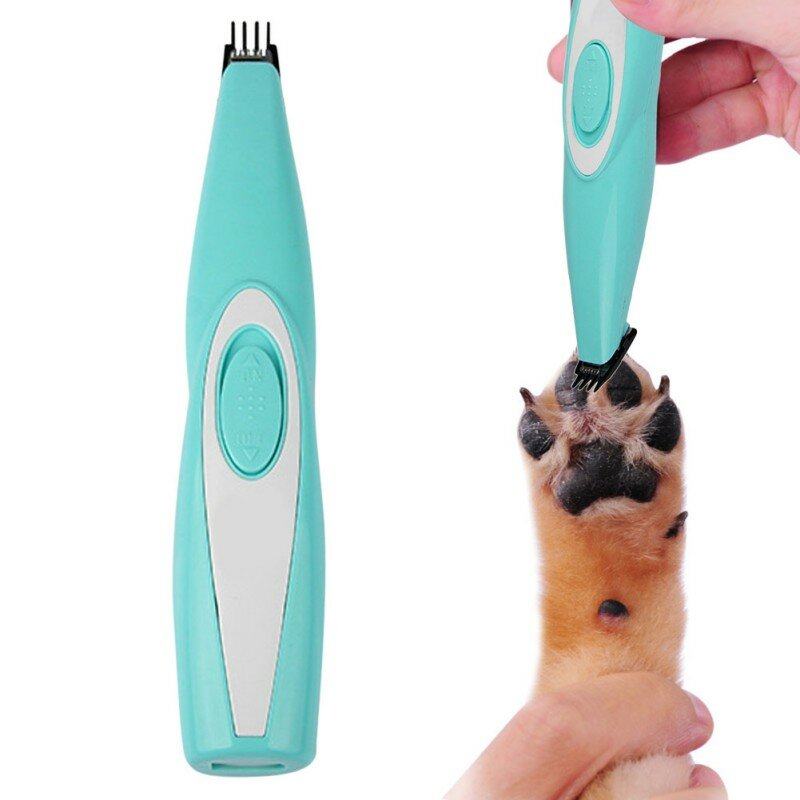 Pet usb recarregável cão gato unha aparador de cabelo moedor ferramenta de higiene cortador elétrico de corte de cabelo barbeador de pata cortador h