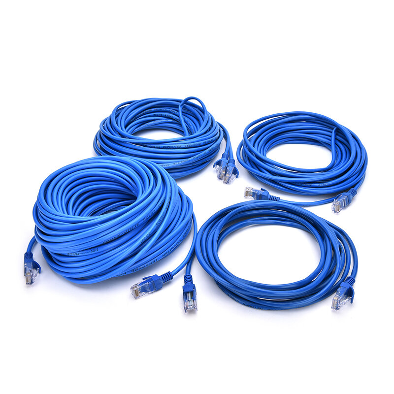1PC RJ45 kabel Ethernet 20m 30m dla Cat5e Cat5 sieć internetowa kabel sieciowy LAN przewód do komputer stancjonarny