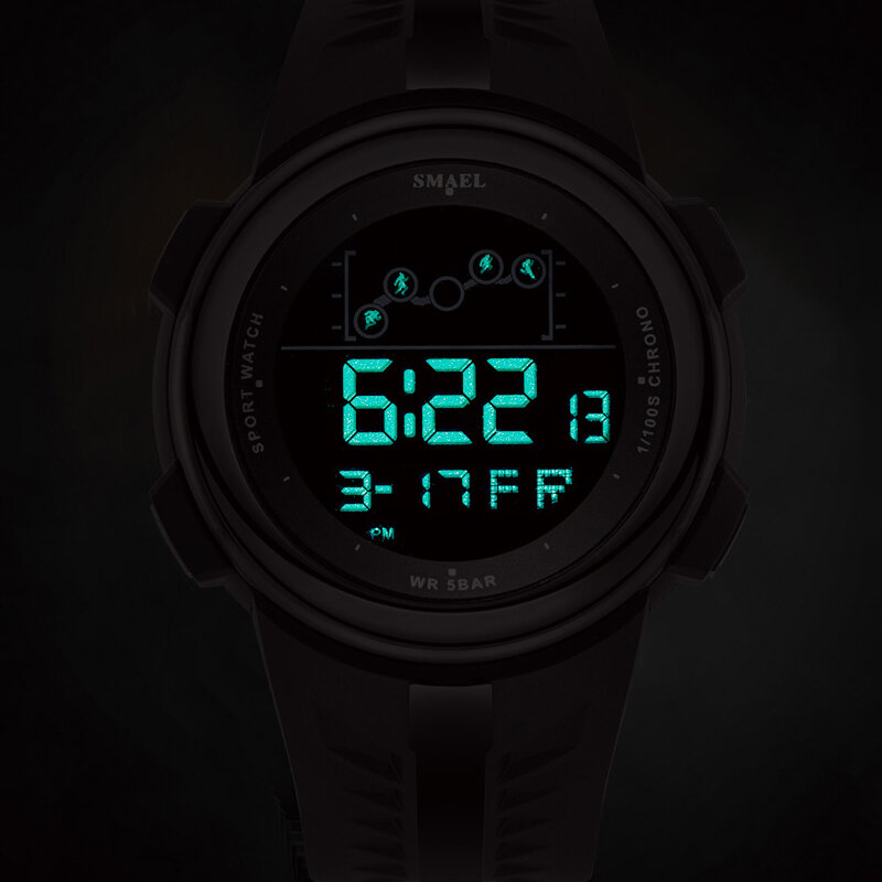 SMAEL Fashion Digital Watches For Men Chronograph Waterproof 5ATM Outdoor Sport Watch Men Electronic Clock 1703