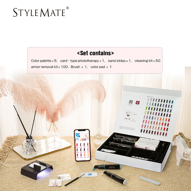 Paleta de colores para esmaltes de uñas múltiples, estuche de bolígrafo inteligente para colorear, juego de herramientas para maquillaje de uñas, 120 colores, 5 uds.
